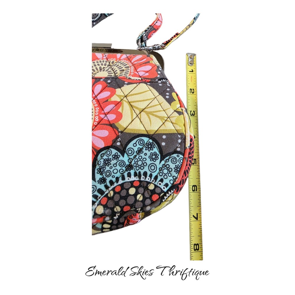 Vera Bradley crossbody bag in the retired Flower Shower pattern - Picture 3 of 7